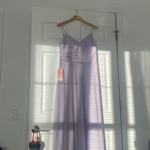 NWT JJs House dusty lavender maxi dress 👗 with leg slit